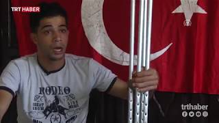 Elinde Türk bayrağı ile vurulan Filistinli o anları anlattı Resimi