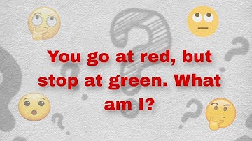 Easy ridles You go at red, but stop at green. What am I?