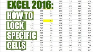 Excel 2016: How to lock and unlock specific cells/prevent editing - Moka Tutorials