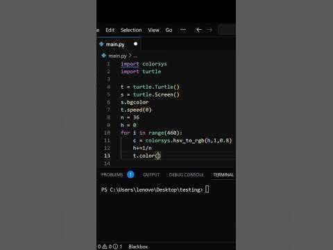 COOL python graphic animation 😎 | #python #coding - YouTube