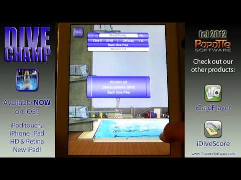 DiveChamp - Footage Reel1 - Diving Videogame iOS - Tutorial (IPad)