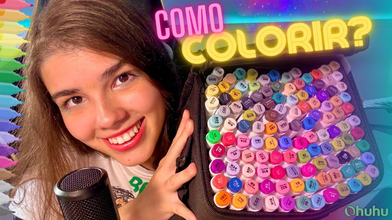 COMO COLORIR? - Ohuhu 120 cores ✨