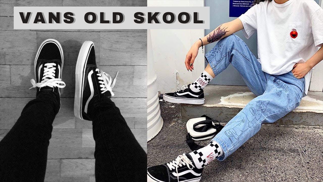 VANS OLD SKOOL BLACK & WHITE OUTFITS FOR MEN 2021 - YouTube