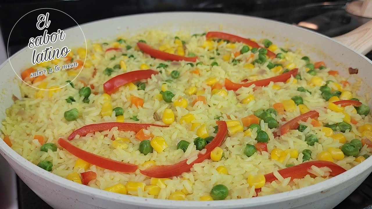 🔴Arroz a la Jardinera  Fácil y muy Rico!💥El sabor latino