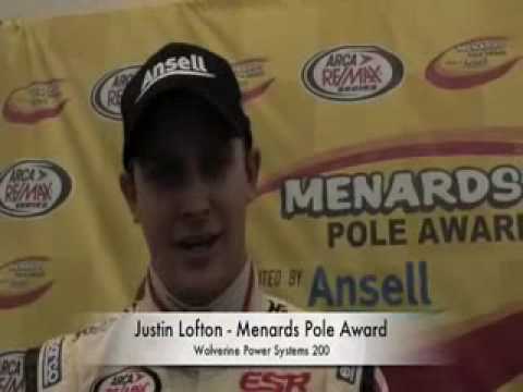 Justin Lofton Gets the ARCA Remax Series Pole at B...