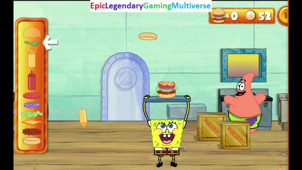 spongebob party panic online game