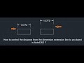 How to control the distance between dimension extension line to an object in AutoCAD(DIMEXO Autocad)