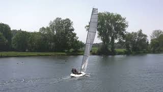 Queens Cup 2026 A-Raters racing along the river Thames