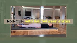 Pilates Roll-Over with ball between ankles