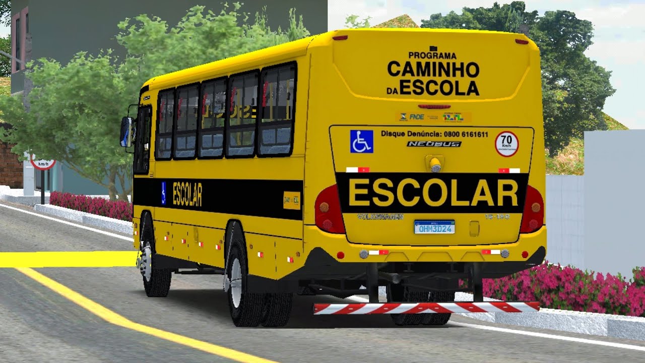 🟡[PROTON BUS] Fazendo linha universitária com Neobus Thunder Midi Escolar Volkbus 15.190 🟡