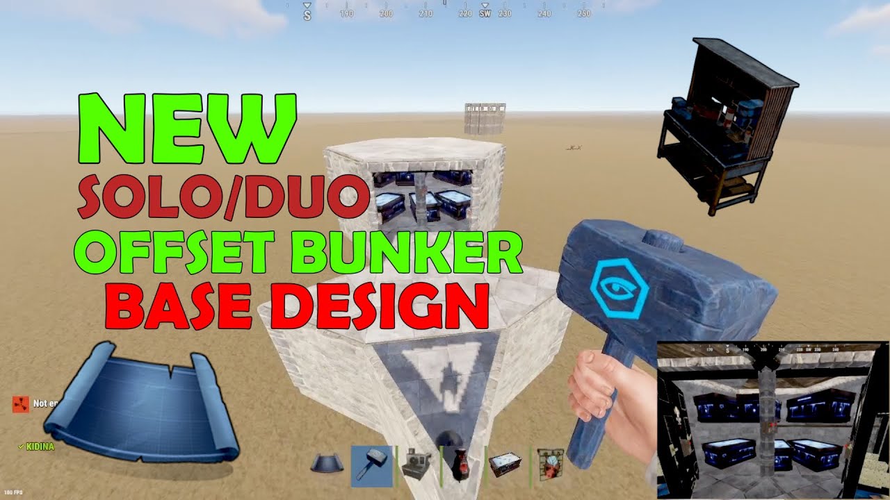 NEW SOLO/DUO OFFSET BUNKER BASE DESIGN - YouTube