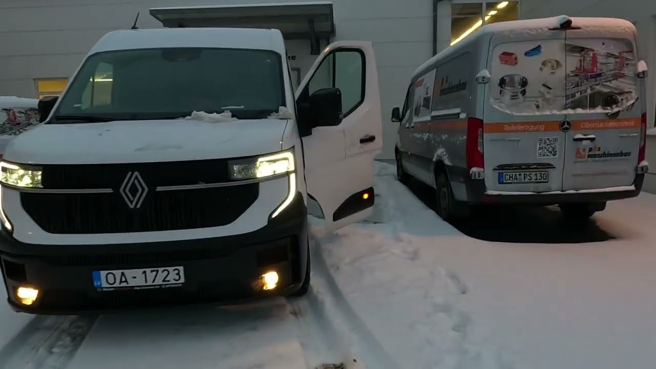 Из-за снега проблемы на выгрузке|￼проехал 800 км|тестирую автопилот Renault .