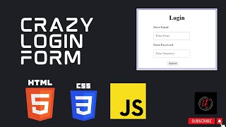 Crazy Login Form | Html | Css | Js | Tamil | Learn with Esprit