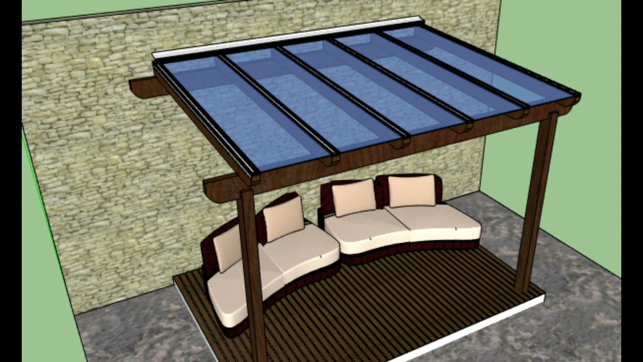 Como INSTALAR  Cobertura de pergolado de Madeira Policarbonato e  Perfis de Aluminio -  Polysolution