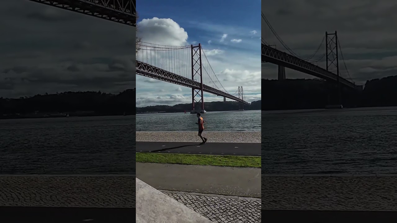 Walking by the River in Lisbon | Peaceful December Stroll in Portugal