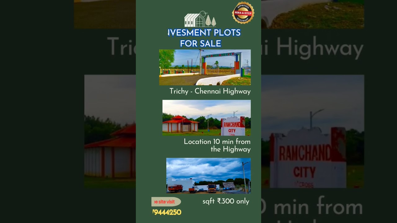 Trichy plots for sale. interested investment people call now 