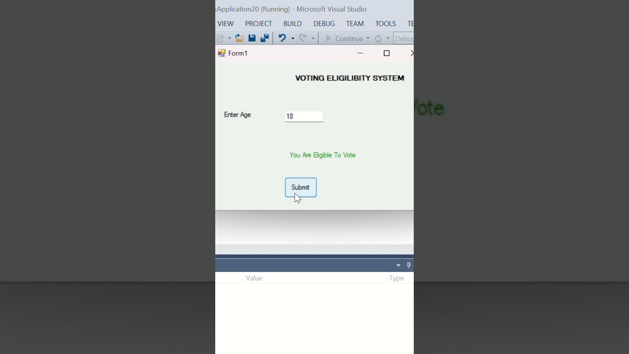 How to build Voting Eligibility System in VB.NET #windows #excel #coding #powerpoint #microsoft
