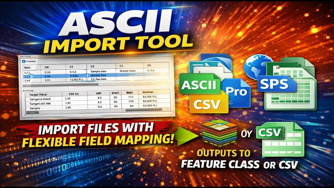 ASCII Import Tool for ArcGIS Pro | Import CSV, SPS & Fixed Width Files ...