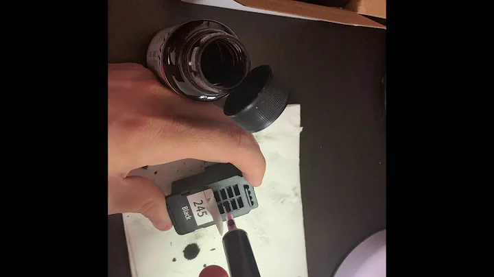 How to refill a canon pg-245 ink cartridge