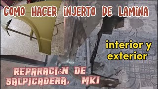 Como hacer injertos de lamina en mk1 y preparación de piezas | Sr. Custom