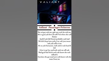 Thumbnail of Valiant - Passenger Princess lyrics (Story Book Riddim) #valiant #passengerprincess #lyrics #song