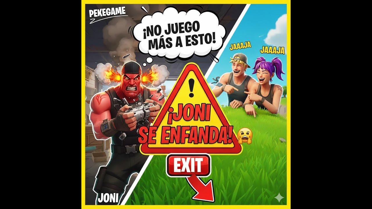 EL ENFADO MÁS ÉPICO DE JONI 🤣 Victoria o Rage Quit en Fortnite