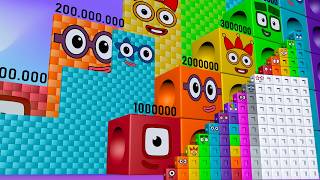 Ultimate Mega Numberblocks Puzzle Step Squad 500 to 500,000,000 | Numberblocks Huge Numbers