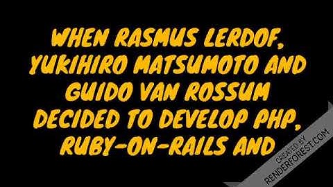 Python vs Ruby vs PHP