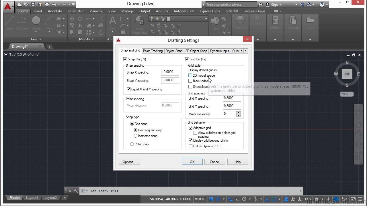 Using The Grid System With The Snap Feature - YouTube