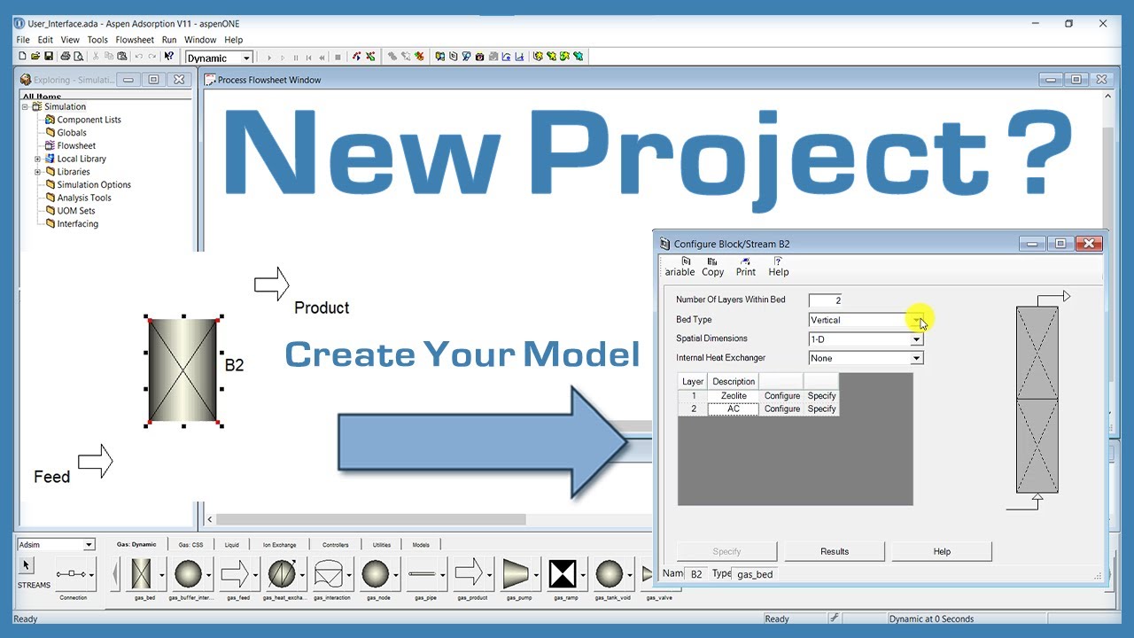 Creating a New Project | Aspen Adsorption Tutorials | E02 - YouTube