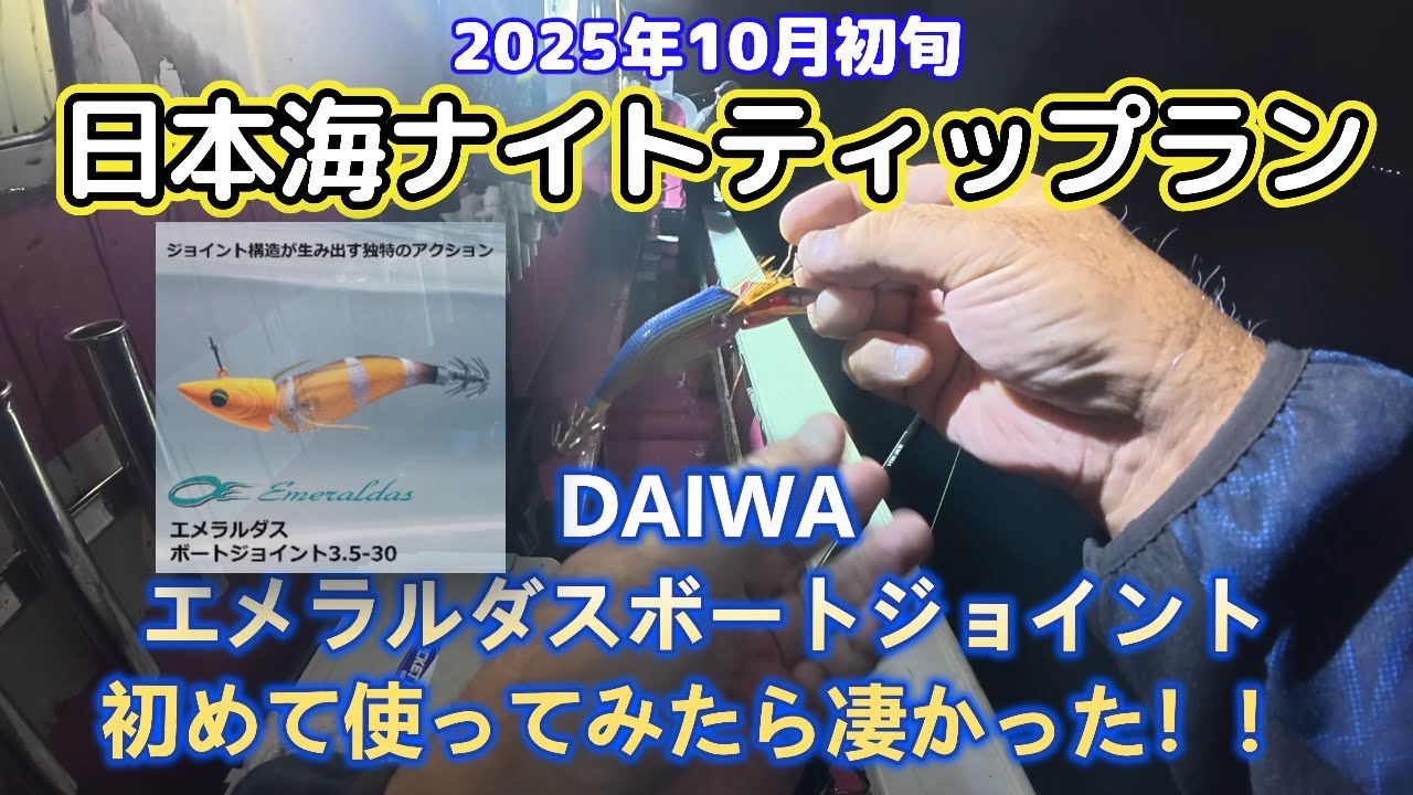 ダイワのジョイントエギを初めて使ってみたら意外と釣れたんでビックリ