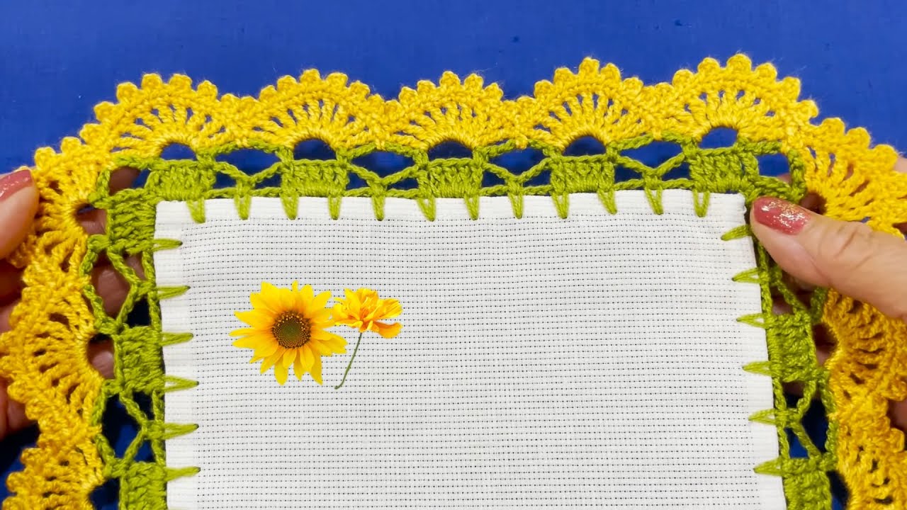 PUNTILLA 134 ORILLAS TEJIDAS GIRASOLES