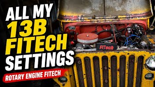 Fitech EFI settings Mazda rotary 13b 12a (all my secrets) 