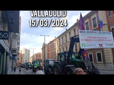 2da.Tractorada en Valladolid (España) El campo de Castilla y León regresa a las calles. #tractorada