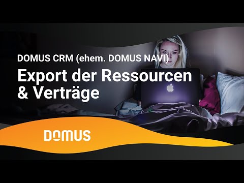 DOMUS NAVI - Export der Ressourcen & Verträge