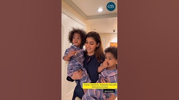 Just in: #nayanthara 🥰 with her two adorable #kids #vigneshshivan #trending #nayan
