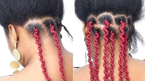 Simple Africa braid Hairstyle for different occasions using Brazilian wool - fake twist Hairstyles