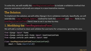 Implementing Case-Insensitive Username and Email in Django 3 with Class-Based Views