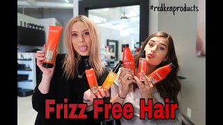 Learn how to get frizz free hair/ Amandas hair care/ Redken Frizz Dismiss