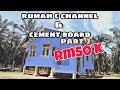 New update rumah c channel besi biru  cement board part 2 rumahmurah rumahbajet