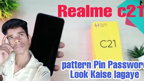 How to set pattern lock in Realme c21
