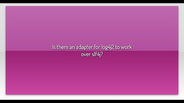 Is there an adapter for log4j2 to work over slf4j?