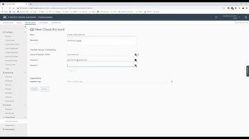 #vRA4U - vRA 8.1 - Creating Endpoint vCenter