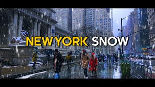 SNOW Walk in MANHATTAN 🗽 5th Avenue, Winter New York Walking tour, NYC