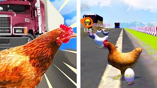 US Chicken Royale - Chicken Crossing Road Egg Run - All Levels iOS Android GamePlay #2 screenshot 4