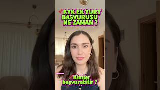 Ek Kyk Yurt Başvurulari Ne Zaman ❓ Çek Terci̇h /Dgs/Dönem Uzatanlar /Doktora/ Özel Yetenek