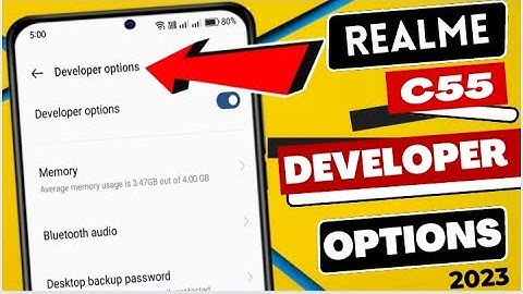 How to realme C55 enable developer options || Enable and disable developer option on realme C55 2023