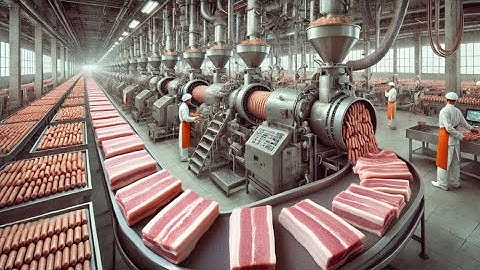 How Bacon Is Made in a Factory: From Pork Belly to Smoked Strips | Full Process