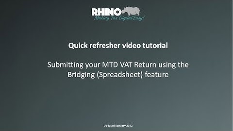 FSB Making Tax Digital - Submitting your MTD VAT Spreadsheet