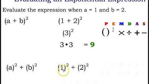ALGEBRA 1 Evaluating Exponential Expressions